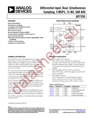 AD7356YRUZ datasheet  